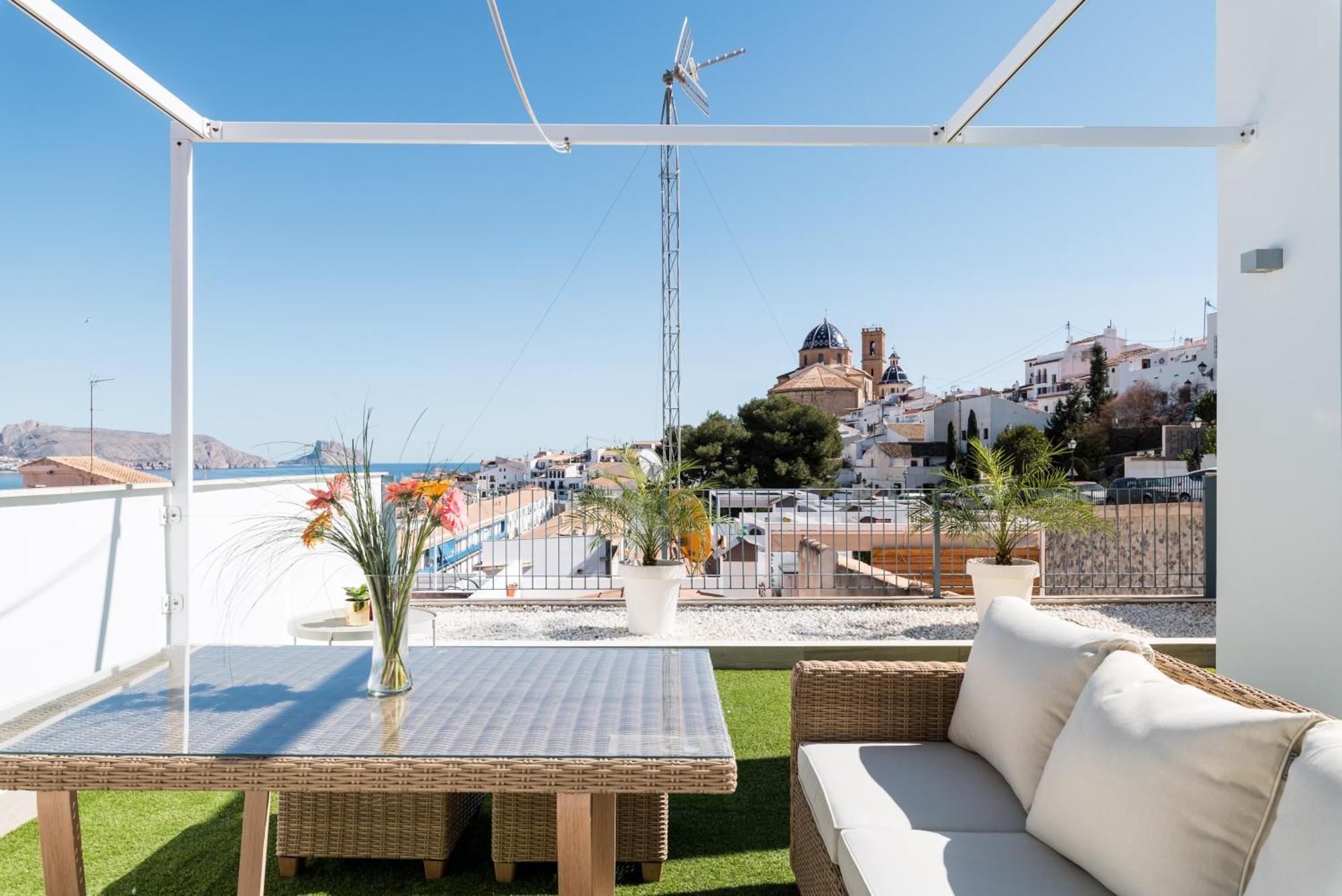 Atico Vistas Al Mar, Terraza, Piscina Y Parking By Vero Altea Bagian luar foto
